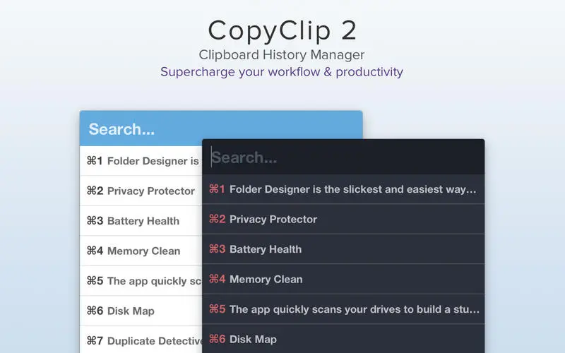 CopyClip 2 Mac剪贴板管理器截图